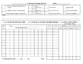 Running Record Template and Guided Reading Level Graph