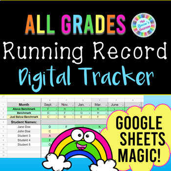 Preview of Running Record Tracker - ALL Grades, ALL Benchmarks