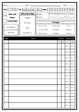 Running Records Log Template