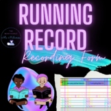 Running Records Recording Sheet