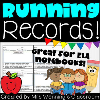 Preview of Primary Running Record Templates!