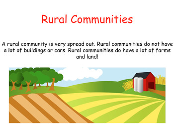 Rural, Urban, and Suburban Communities Powerpoint by Sunny in 2nd