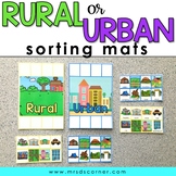 Rural and Urban Sorting Mats [2 mats included] | Rural and