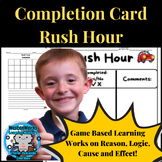 Rush Hour Traffic Jam Completion and Creativity Card