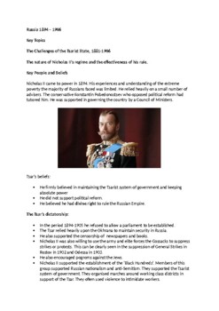 Preview of Russia 1894-1906: Tsar Nicholas II the Political System and Beliefs