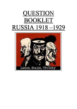 Preview of Russia 1918-1929 Russia after the Revolution test prep revision booklet