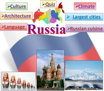 Preview of Russia PowerPoint presentation  PDF Quiz distance learning