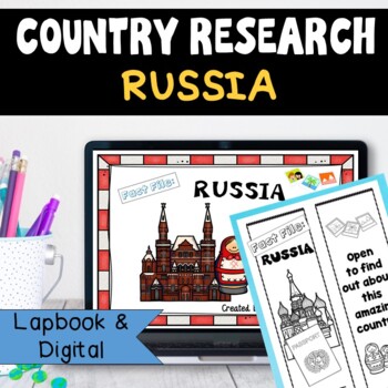 Preview of Russia Country Research Project | Country Study Report Lapbook Digital