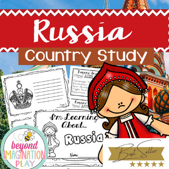 Preview of Russia Country Study *BEST SELLER* Comprehension, Activities + Play Pretend