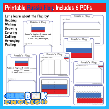 Preview of Russia Flag Activity | Russian Flag Craft Differentiated (6 Pages)