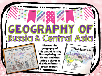 Preview of Russia & Central Asia Biome and Geography Hunt