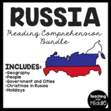Russia Reading Comprehension Worksheet Bundle Country Stud