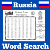 Russia | Symbols of Russia | Word Search | Worksheet | Activity