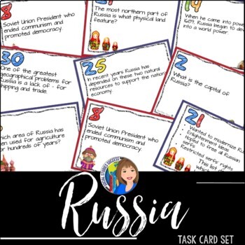 Preview of Russia Task Cards