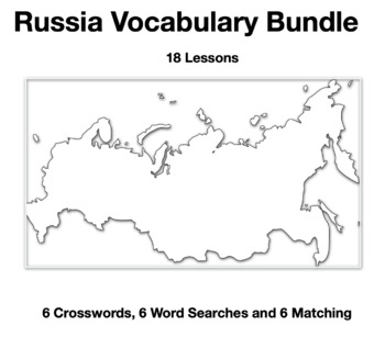 Preview of Russia Vocabulary Bundle