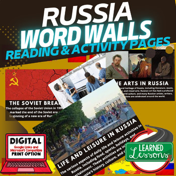 Preview of Russia Word Wall Activity Pages World Geography Word Wall