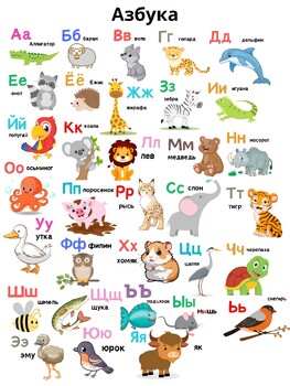 Preview of Russian Alphabet Poster
