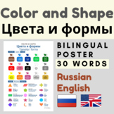 Russian COLORS SHAPES English Russian vocabulary