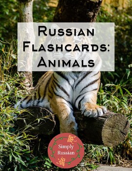 Preview of Russian Flashcards: Animals