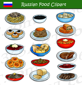 Preview of Russian Food Clipart