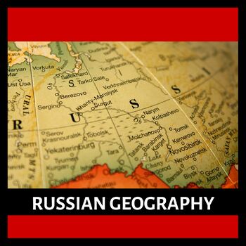 Preview of Russian Geography, Russia, Tundra, Taiga, Steppe, Arid, Mountains, No Prep