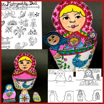 Preview of Russia:3/D Matryoshka Nesting Doll Movable Interactive Holidays Around the World
