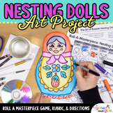 Russian Nesting Dolls Art Project, Exit Slips, Art Sub Pla