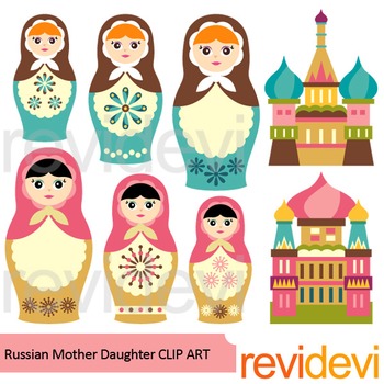 Preview of Russian Nesting Dolls clip art