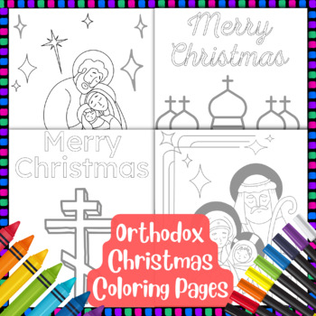 Russian Orthodox Christmas Printable Colouring Activity Pages for ...