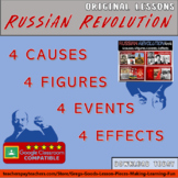 Russian Revolution - 4 causes, 4 figures, 4 events, 4 effe