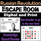 Russian Revolution Activity Escape Room