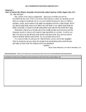 Russian Revolution CRQ Set 1-Cause and Effect w/ Answer Ke