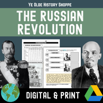 Preview of Russian Revolution & Civil War Digital Notebook for World History & AP Euro