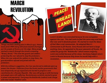 Preview of Russian Revolution Common Core Bundle with Close Read!!!