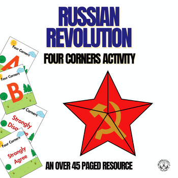 Preview of Russian Revolution Four Corners Activity: Grades 5-12