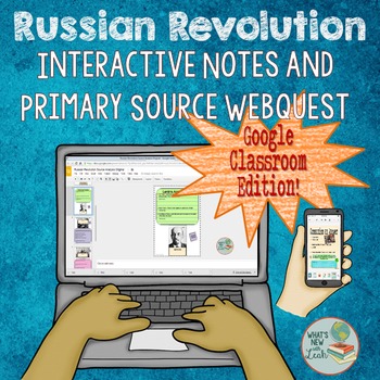 Preview of Russian Revolution Google and One Drive Distance Learning Notes and Analysis