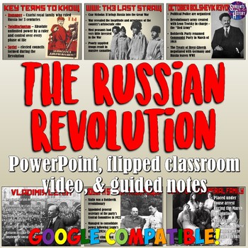 Preview of Russian Revolution PowerPoint & Flipped Classroom Lesson