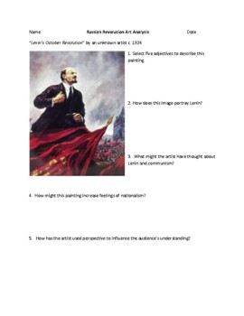 Preview of Russian Revolution - Propaganda Painting Analysis