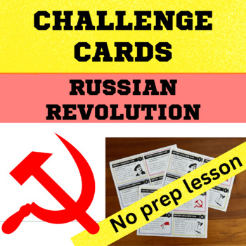 Preview of Russian Revolution - Quick history challenge questions