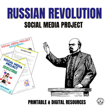 Preview of Russian Revolution Social Media Project with Digital Resources: Grades 6-12