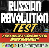 Russian Revolution Test Assessment | 2 Part Test for Commu