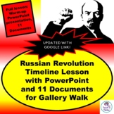 Russian Revolution Timeline Lesson - Gallery Walk & PowerP