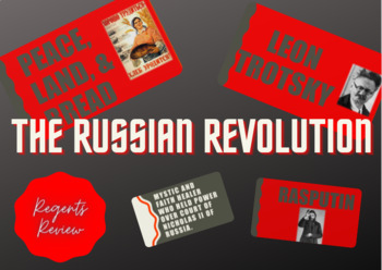 Preview of Russian Revolution Word Wall