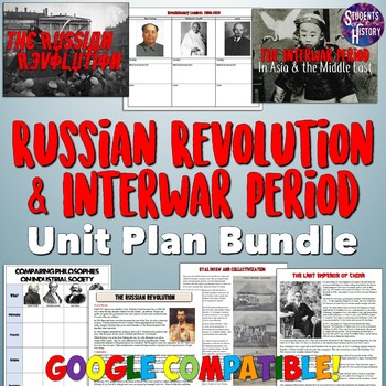 Preview of Russian Revolution and Interwar Era Unit Plan Bundle