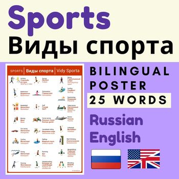Preview of Russian SPORTS Виды спорта | SPORTS Russian English
