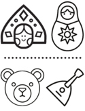 Russian Symbols Coloring Page