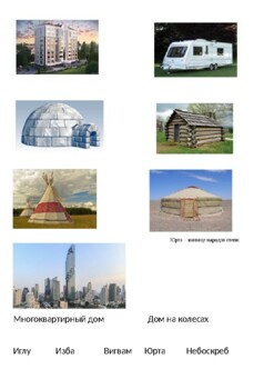 Preview of Russian Vocabulary - Homes and Houses