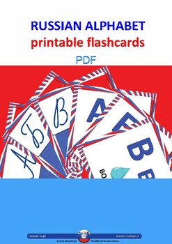 Preview of Russian alphabet flashcards