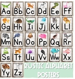 Rustic Alphabet Posters