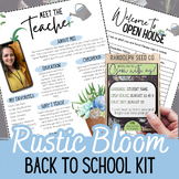 Rustic Bloom Garden Back to School Kit: Student Invitation